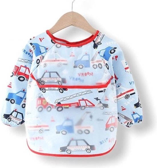 Kinderschort Vroom met Lange Mouwen - Knutsel Slabbetje - Knutselen - Kliederschort - 12 tot 36 Maanden - Children’s Apron With Long Sleeves van Kinder