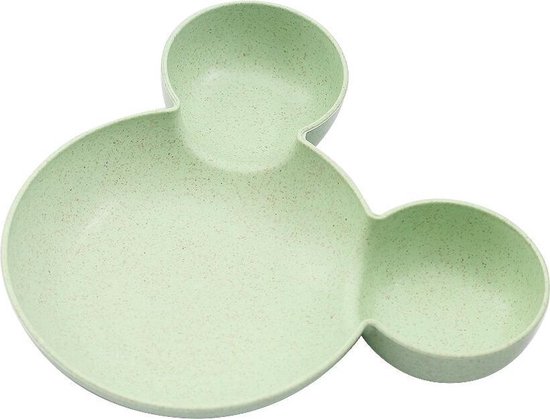 Kinderservies - Baby Bord - Kinderbordje - Duurzaam - Eco Friendly-Tarwe-Groen-1 stuk van Kinder