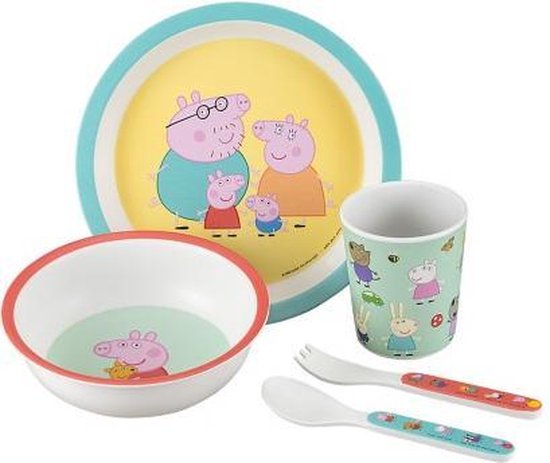 Kinderserviesje Peppa Pig van Kinder