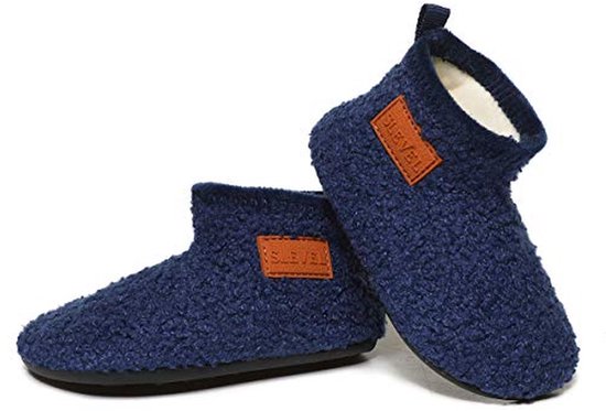 Kinderslippers Sokken - Huisschoenen - Binnenhuis Comfort - Zachte Zool - Peuter Maat - Blauw