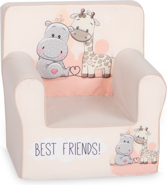 Kindersofa best friends - dieren - kinderbank - kinderstoel - 1 jaar - Kinderfauteuil - Gomoor van Kinder