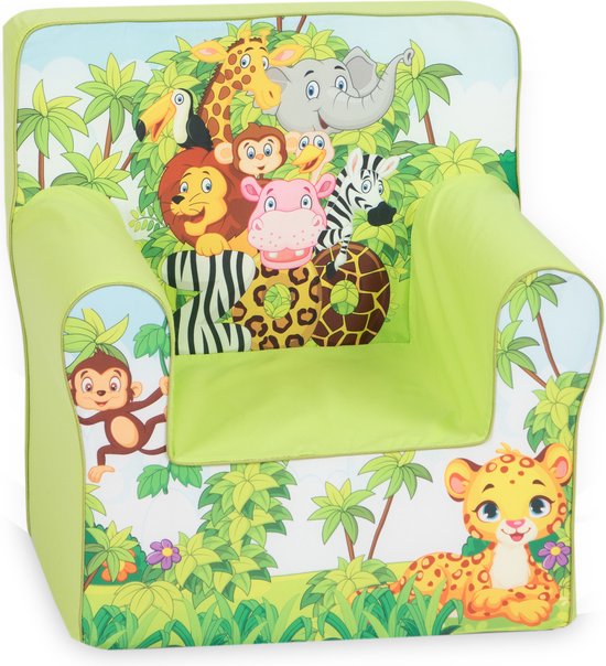 Kindersofa Jungle - 1 jaar - peuterstoel - kinderbank - kinderzetel - kinderfauteuil - Gomoor van Gomoor