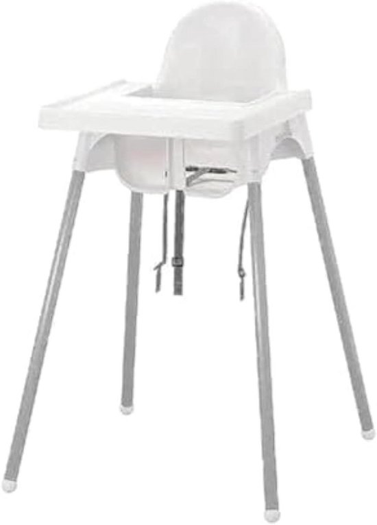 Kinderstoel Antilop met dienblad - Wit van Merkloos