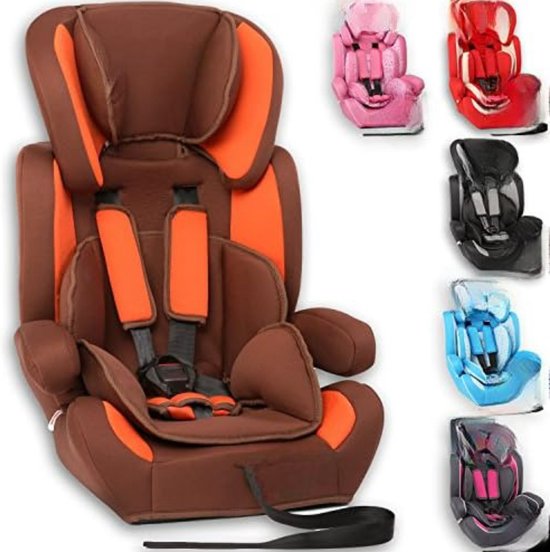 Kinderstoel Auto- Kinderzitje Auto- Zitverhoger Auto- Kinderzitje Stoelverhoger - Bruin/Oranje van Kinder