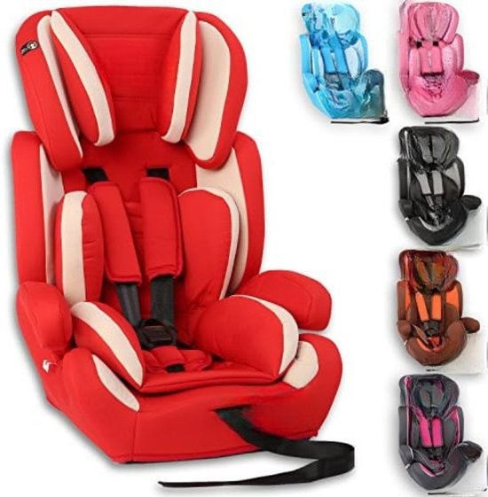 Kinderstoel Auto- Kinderzitje Auto- Zitverhoger Auto- Kinderzitje Stoelverhoger - Rood/Wit van Kinder