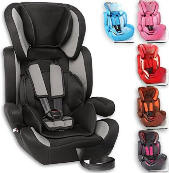 Kinderstoel Auto- Kinderzitje Auto- Zitverhoger Auto- Kinderzitje Stoelverhoger - Zwart/Grijs van Kinder