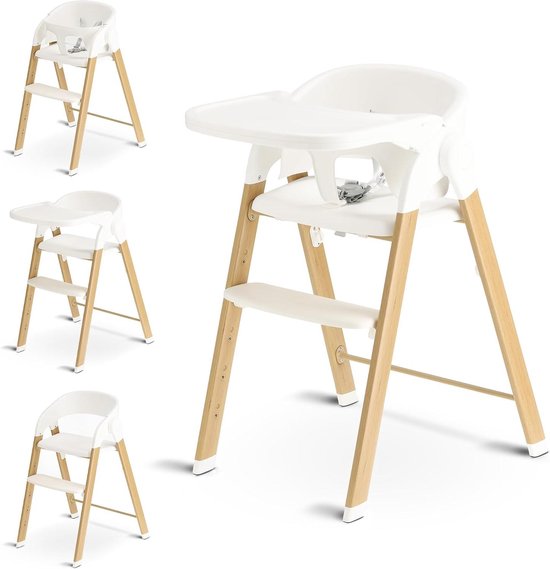 Kinderstoel Baby Peuter - Meegroei Stoel - Gezellig Eten - Inclusief 5-punts gordel - 43 x 63 x 80 cm