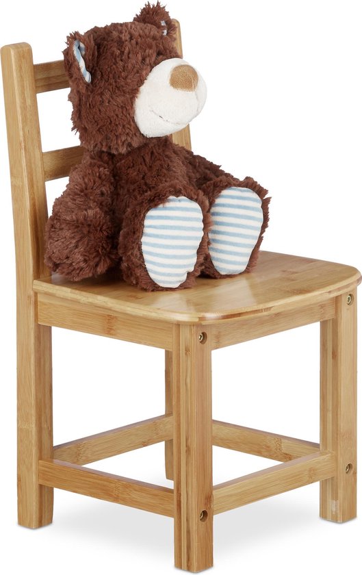 kinderstoel bamboe - voor peuter - zithoogte 26,5 cm - kinderkamer van Bamboo Basics