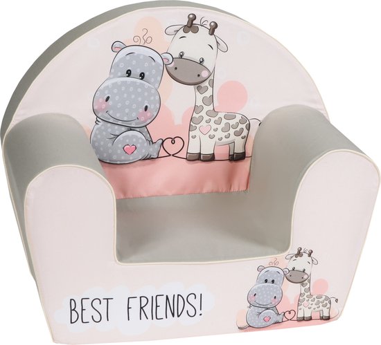 Kinderstoel dieren - Kindersofa - Kinderzetel - Kinderfauteuil - best friends - speelgoed 1 jaar - Gomoor van Merkloos