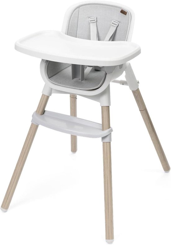 Kinderstoel - Eetstoel Baby - Veilig Eten - Groei Meegroeiend - Tot 40 kg - Grijs