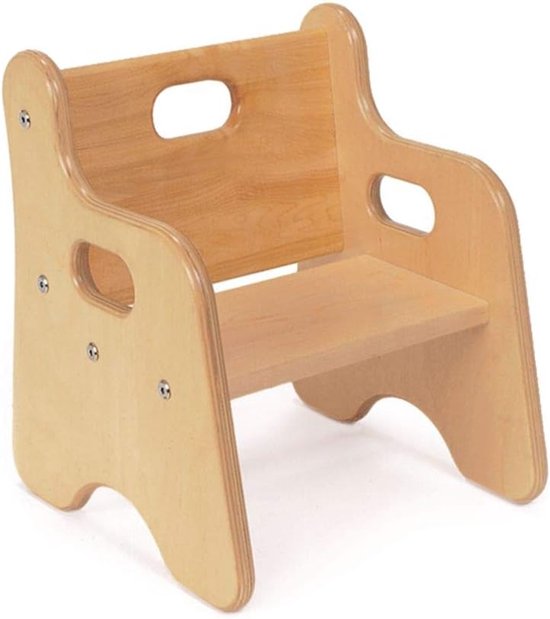 Kinderstoel Houten - Peuterstoel - Zelfstandig Zitten - Duurzaam Ontwerp - 65 Inch Zithoogte van Merkloos