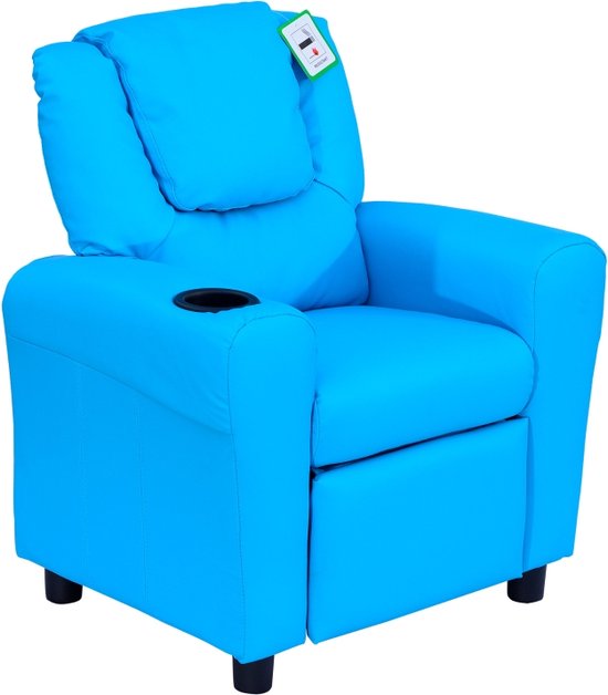 Kinderstoel - Kinderzetel - Kindersofa - Kinderbankje - Relaxstoel - Blauw - 62 x 56 x 69 cm van Merkloos