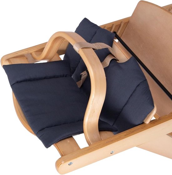 Kinderstoel Kussens - Zitkussen Baby Stoel - Comfortabel Zitten - Speciaal Ontworpen - 47x25x4 cm - Zwart