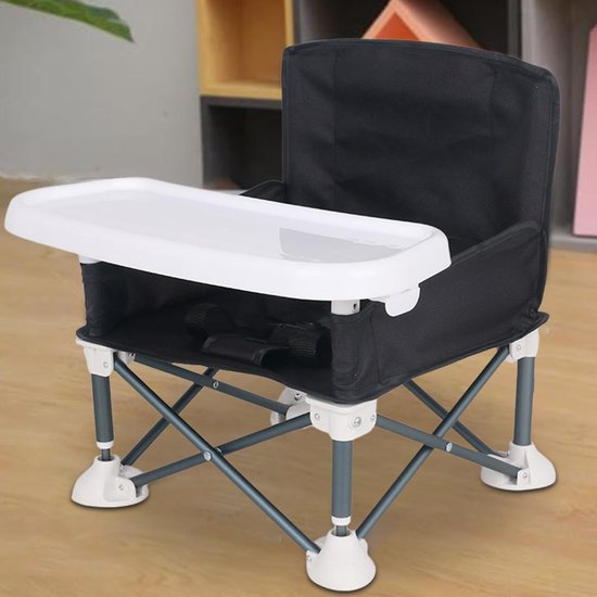 Kinderstoel - Multifunctionele Baby Eettafelstoel - Voedingsstoel - Opvouwbare Kinderstoel - Voor Baby's & Peuters - Met Opbergvak & Draagzak - Voor Thuis & Onderweg - Stevig & Compact