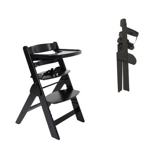 Kinderstoel Novi at Home® Yumi Inklapbaar Pure Black van Novi at Home