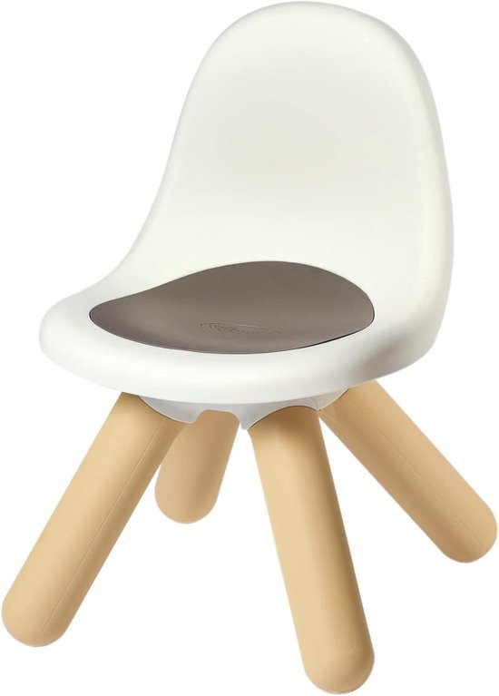 Kinderstoel - Peuterstoel - Spelen en knutselen - Weerbestendig plastic - 33 x 50 cm - Grijs