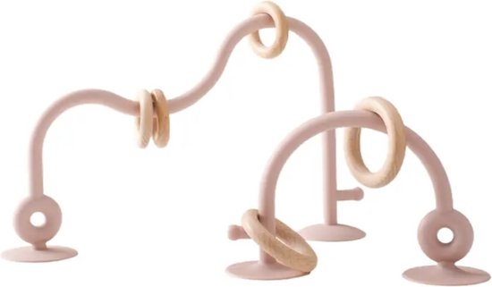 Kinderstoel speelgoed met zuignap - Roze - Speeltje - Baby - Educatief - Montessori - Doolhof - Bijtring - Bijtspeelgoed van Kinder