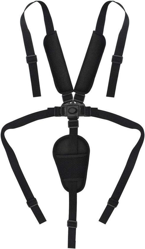 kinderstoel tuigje - met schoudervullingen en kruisbeschermers - 5 Punts Harnass - kinderstoel gordel - Verstelbaar - kinderstoel riempje - Kinderstoel,Buggy Kinderwagen,Wipstoel Riem Gordel van CALLENCHO