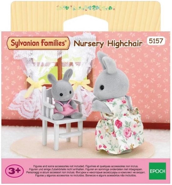 Kinderstoel voor Sylvanian Families - Hoogte verstelbaar, Meerkleurig en Cartoon Design van Merkloos