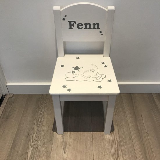 Kinderstoeltje met eigen naam Draak van Simply for kids