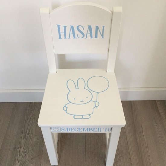 Kinderstoeltje met eigen naam Nijntje - Blauw van Nijntje