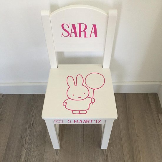 Kinderstoeltje met eigen naam Nijntje - Roze van Nijntje