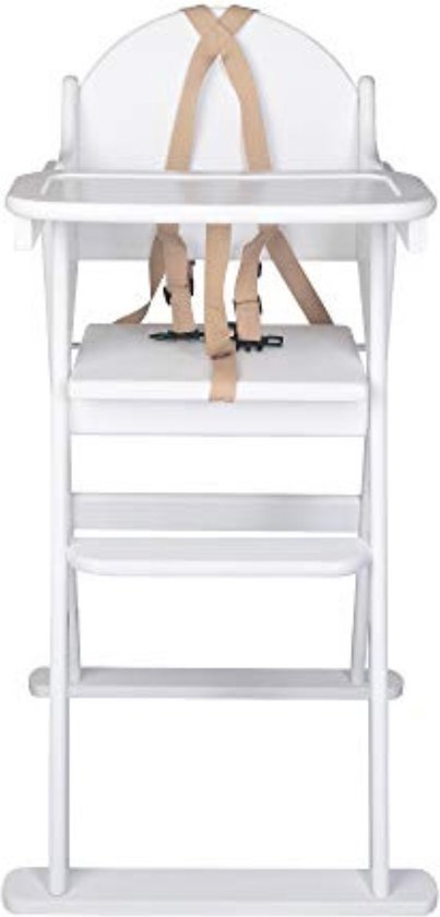 Kinderstoeltje voor Peuter - Kinderstoeltje Hout Peuter - Kinderstoeltje en Tafeltje - Kinderstoeltje voor Peuter Hout - 60D x 50,5W x 90H cm - Wit van Kinder