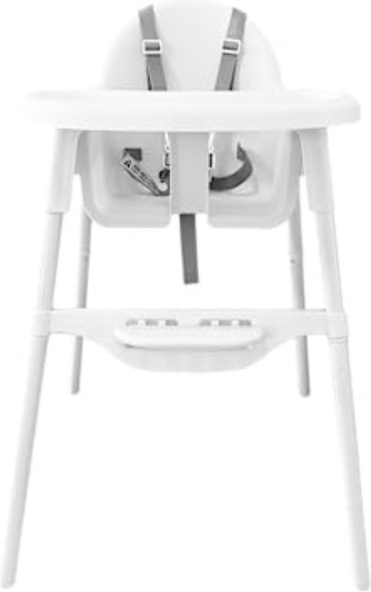 Kinderstoeltje voor Peuter - Kinderstoeltje Hout Peuter - Kinderstoeltje en Tafeltje - Kinderstoeltje voor Peuter Hout - Peutertafelzitje vanaf 6-36 Maanden (max. 15 kg) Wit van Kinder