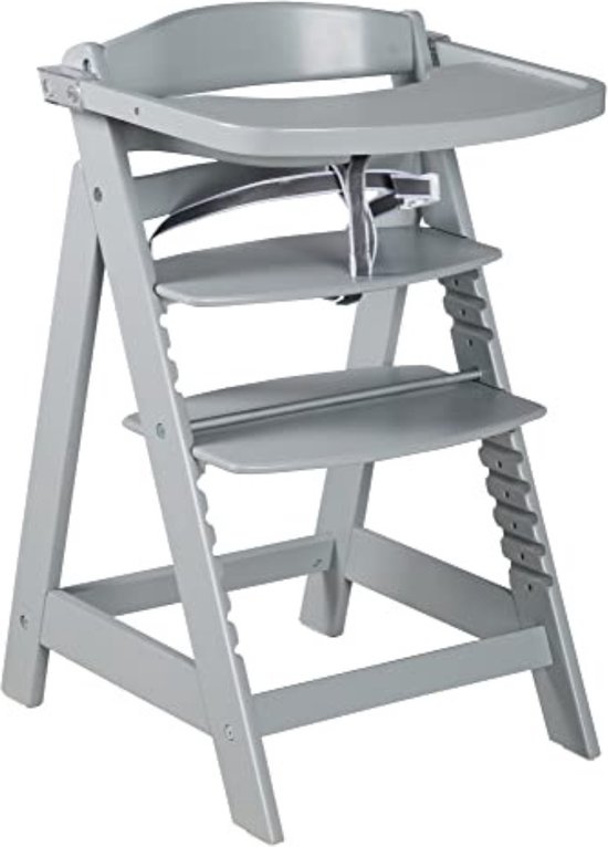 Kinderstoeltje voor Peuter - Kinderstoeltje Hout Peuter - Kinderstoeltje en Tafeltje - Kinderstoeltje voor Peuter Hout -Taupe/Mit Essbrett - 54D x 44,5B x 78,5H cm - 6,5 kg van Kinder