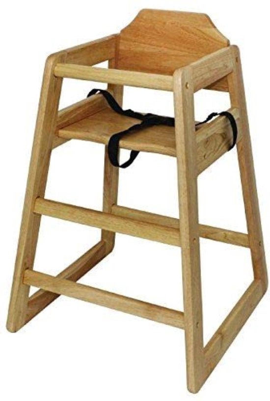 Kinderstoeltje voor Peuter - Kinderstoeltje Hout Peuter - Kinderstoeltje voor Peuter Hout - Natuurlijke afwerking - 750 (H) x 510 (W) x 510 (D) mm van Kinder