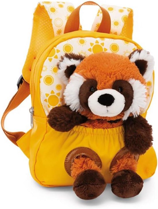 Kindertas Rugzak met Pluche Knuffel Haasje 21x26 cm