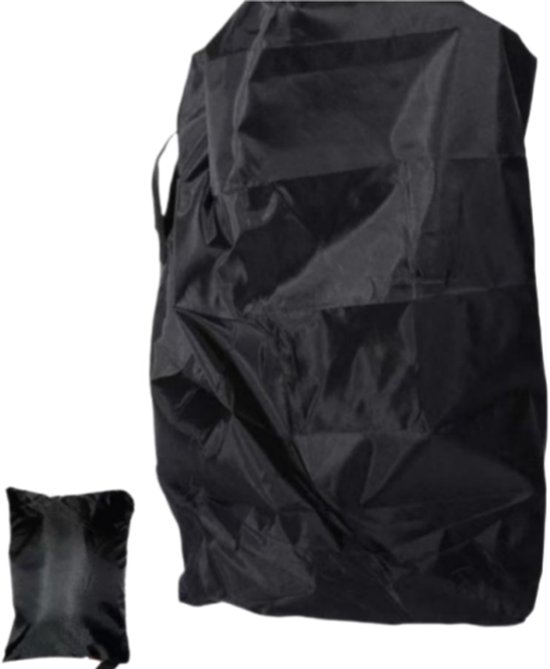 Kinderwagen draagtas - Grote capaciteit - Gemakkelijk op te bergen - Draagbaar - Perfect voor luchthavens, treinstations en autoritten - 114*33*50 cm - Zwart
