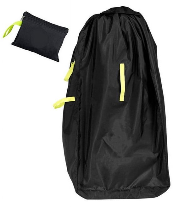 Kinderwagen draagtas - Transporttas voor in het vliegtuig - Stofhoes - Universeel ontwerp - Geschikt voor luchthavens, treinstations en reizen - 83*45 cm - Zwart