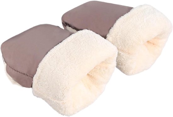 Kinderwagen Handhoes - Winter Wanten - Kinderwagen Wandelen - Extra Dik Warm - 20 x 30 cm - Bruin