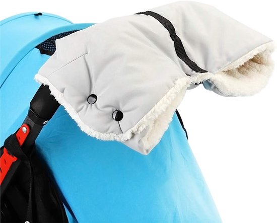 Kinderwagen Handmof - Baby warmer - Wandelen Buiten - Waterdicht Fleece - 50x45 cm - Grijs