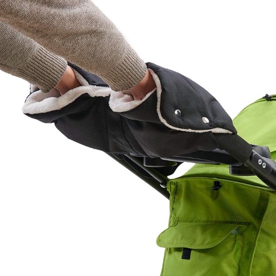 Kinderwagen Handmof - Baby warmer - Wandelen in kou - Waterdicht en winddicht - 53x25cm - Zwart