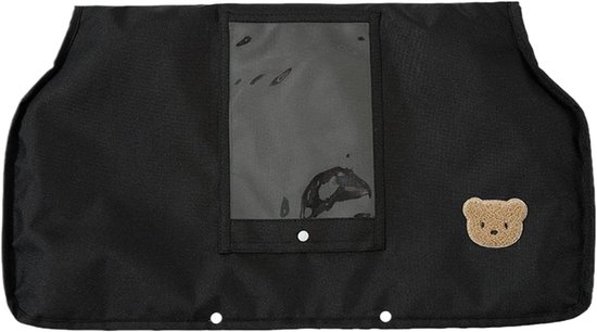 Kinderwagen handmuff - Wandelwagen wanten - Warme handen buiten - Met telefoonvak - 52 x 30 cm - Zwart