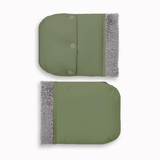 Kinderwagen Handvat Protectors - Wanten voor Kinderwagen - Warm Blijven - Wind- en Waterdicht - 20 x 22 cm - Groen