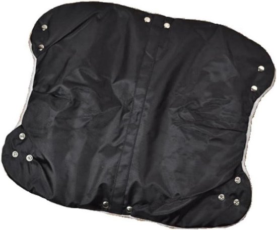 Kinderwagen Handwarmer - Buggy Handschoen - Baby Buiten - Waterbestendig Oxford - 52 x 25 cm - Zwart