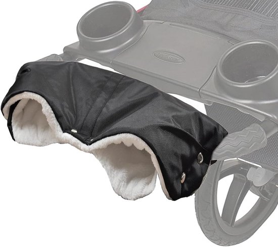 Kinderwagen Handwarmer - Handmof Buggy - Wandelen Buiten - Waterdicht Winddicht - Universele Maat - Zwart