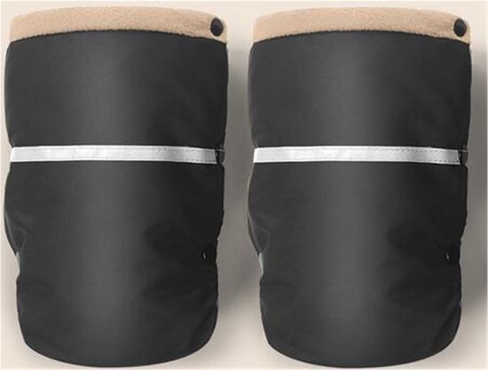 Kinderwagen Handwarmer - Warme Koetshandschoen - Winterse Uitjes - Pluisvrije Voering - Universele Pasvorm - Beige