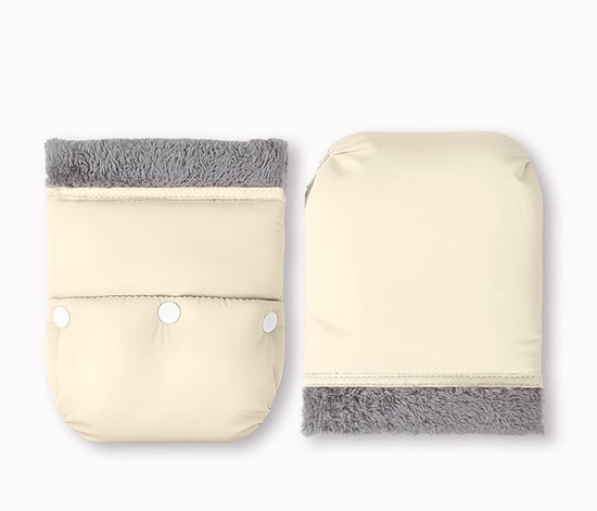 Kinderwagen Handwarmers - Wanten Kinderwagen - Buiten Wandelen - Waterdicht Winddicht - 20 x 22 cm - Beige