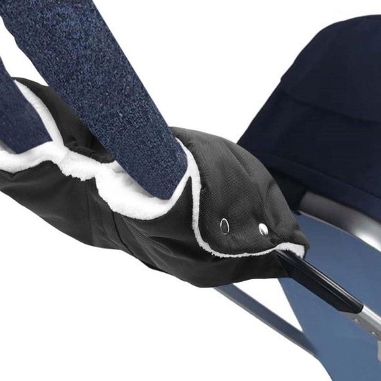 Kinderwagen handwarmers - Winter handmof - Warmte buiten - Water- en winddicht - Extra dik - Zwart