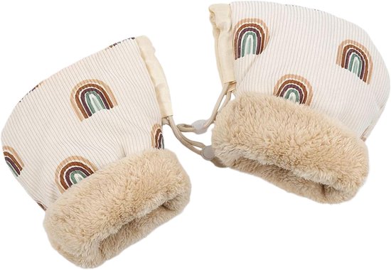 Kinderwagen Handwarmers - Winter Muffs - Warm Blijven - Winddicht Ontwerp - 25 x 15 cm - Zwart