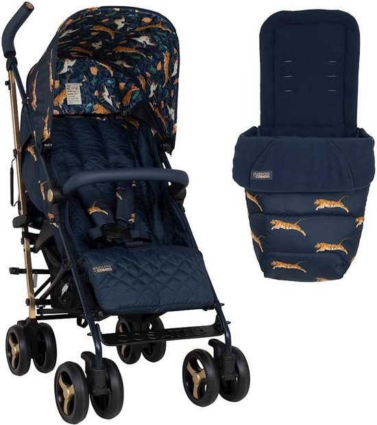 Kinderwagen met voetenzak - Lichtgewicht buggy - Compact reizen - Vanaf geboorte - Tot 25 kg - Op jacht
