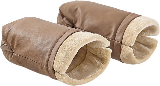 Kinderwagen Muts - Wanten voor buiten - Winterse wandelingen - Waterdicht met fleece - 26 x 20 cm - Blauw
