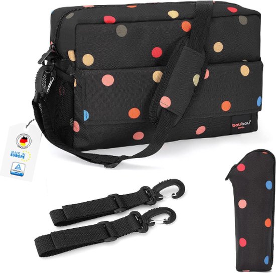 Kinderwagen Organizer, kinderwagen buggy tas, met warmhoud flessenhouder, rits en strap voor schoudertas van Kinder