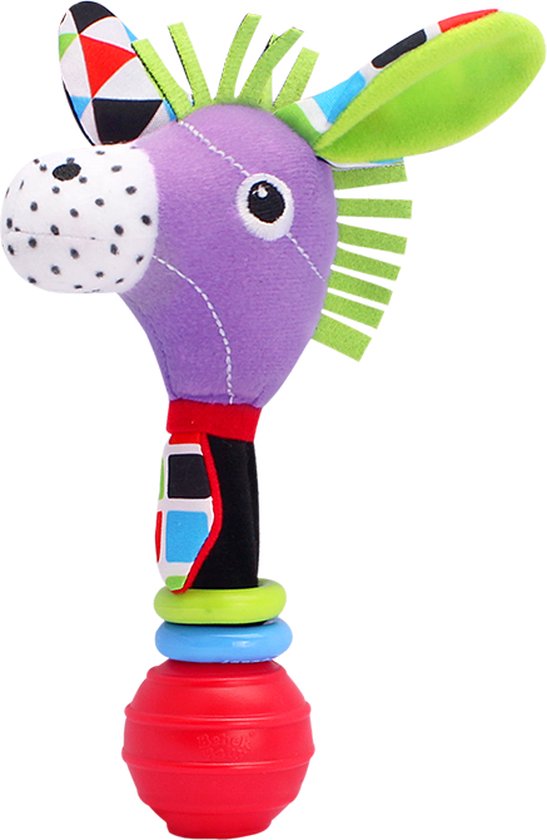 kinderwagen rammelaar/ speelgoed/ speeltjes/ black friday/ schoencadeautjes sinterklaas/ grijp speelgoed voor baby/sinterklaas/ kerstcadeau/rattle speelgoed/ rattle toy/ speelgoed voor baby / monochrome speelgoed/ purple donkey van Kinder