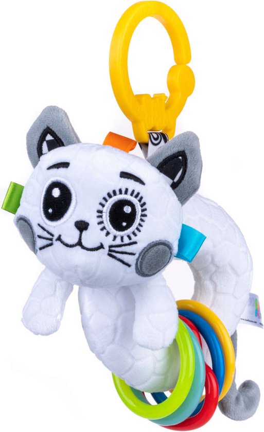 kinderwagen rammelaar/ speelgoed/ speeltjes/sinterklaas/ kerstcadeau/ Cartoon Pluche Dier Rammelaar Bel Wandelwagen Baby Winkelwagen /bijtring rammelaar/ Muzikale Hand Shaker Speelgoed / kat van Kinder