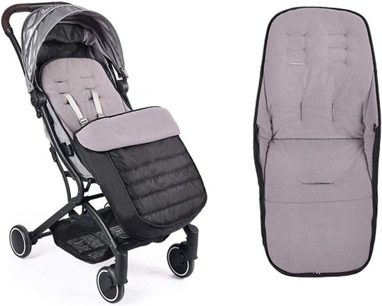 Kinderwagen Slaapzak - Voetenzak Buggy - Baby Warm Houden - 3-in-1 Multifunctioneel - One Size - Zwart